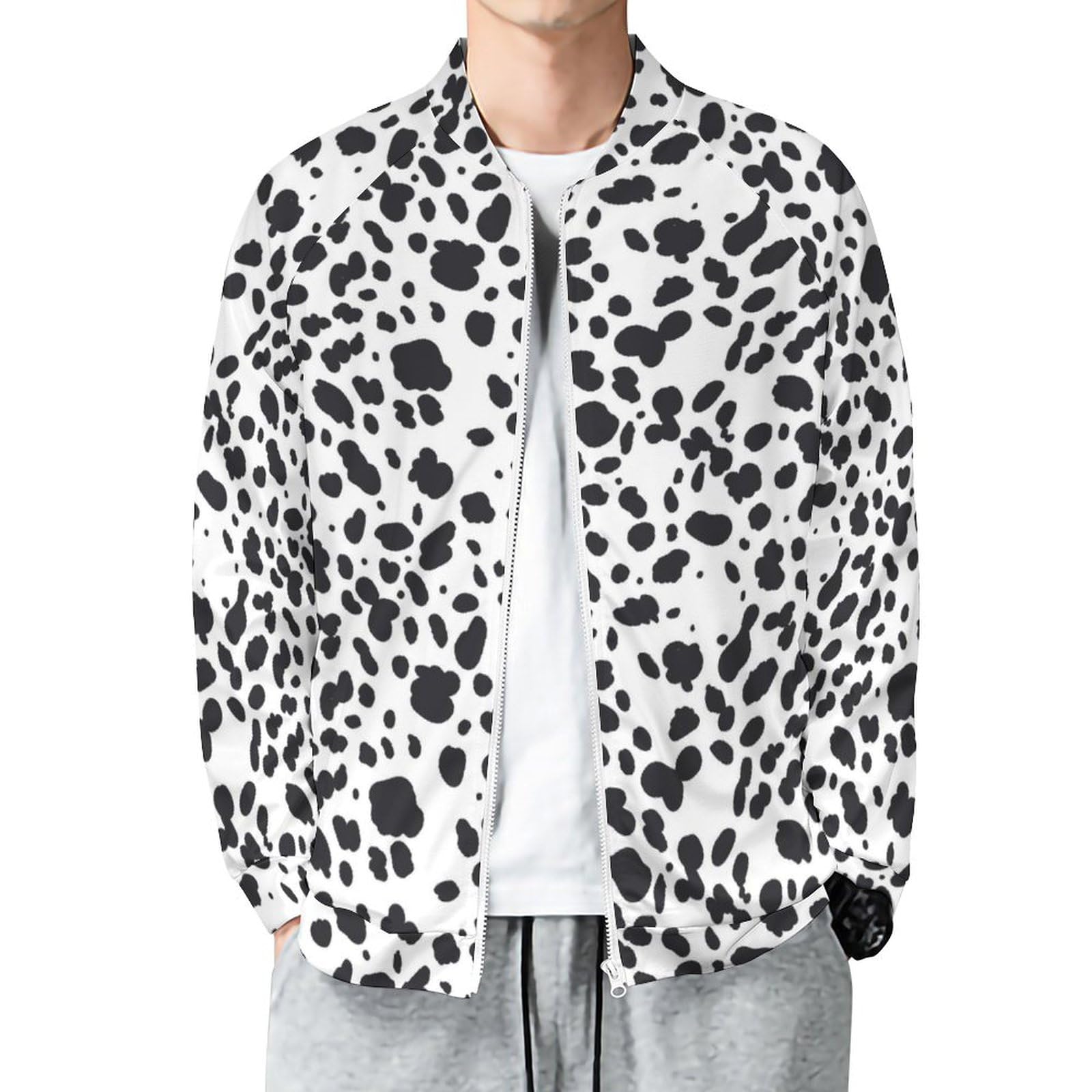 その他ブランド / ジャケット/BEG/ダルメシアン柄 Amazon.co.jp: ジッパージャケット メンズ ダルメシアン柄 ブルゾン